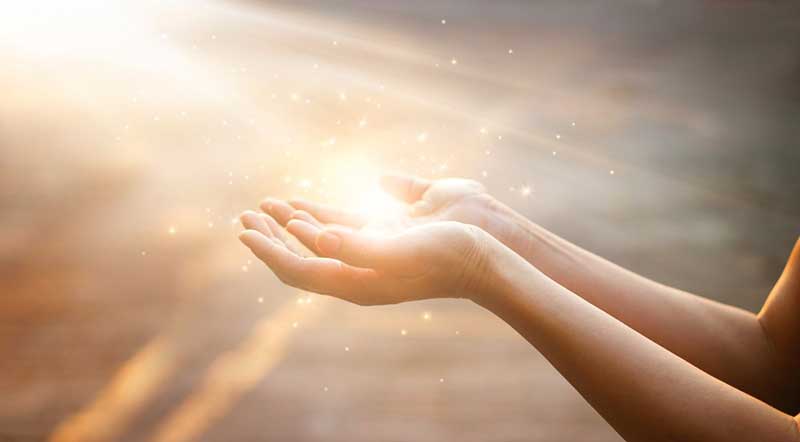 Sophia offering energy healing during a phone psychic reading
